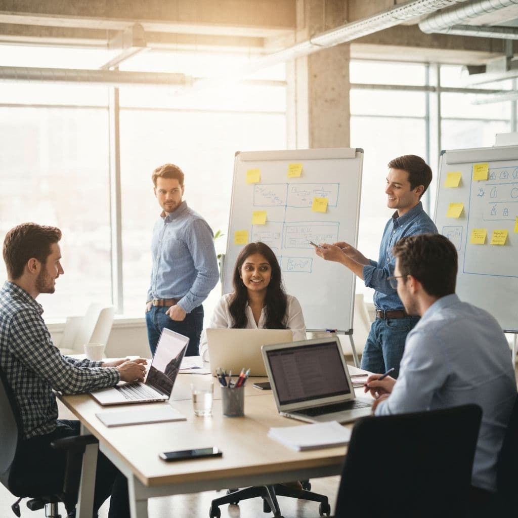 Our team collaborating